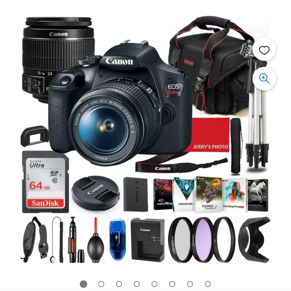 Canon EOS Rebel T7 camera bundle, this camera is great for beginners!!